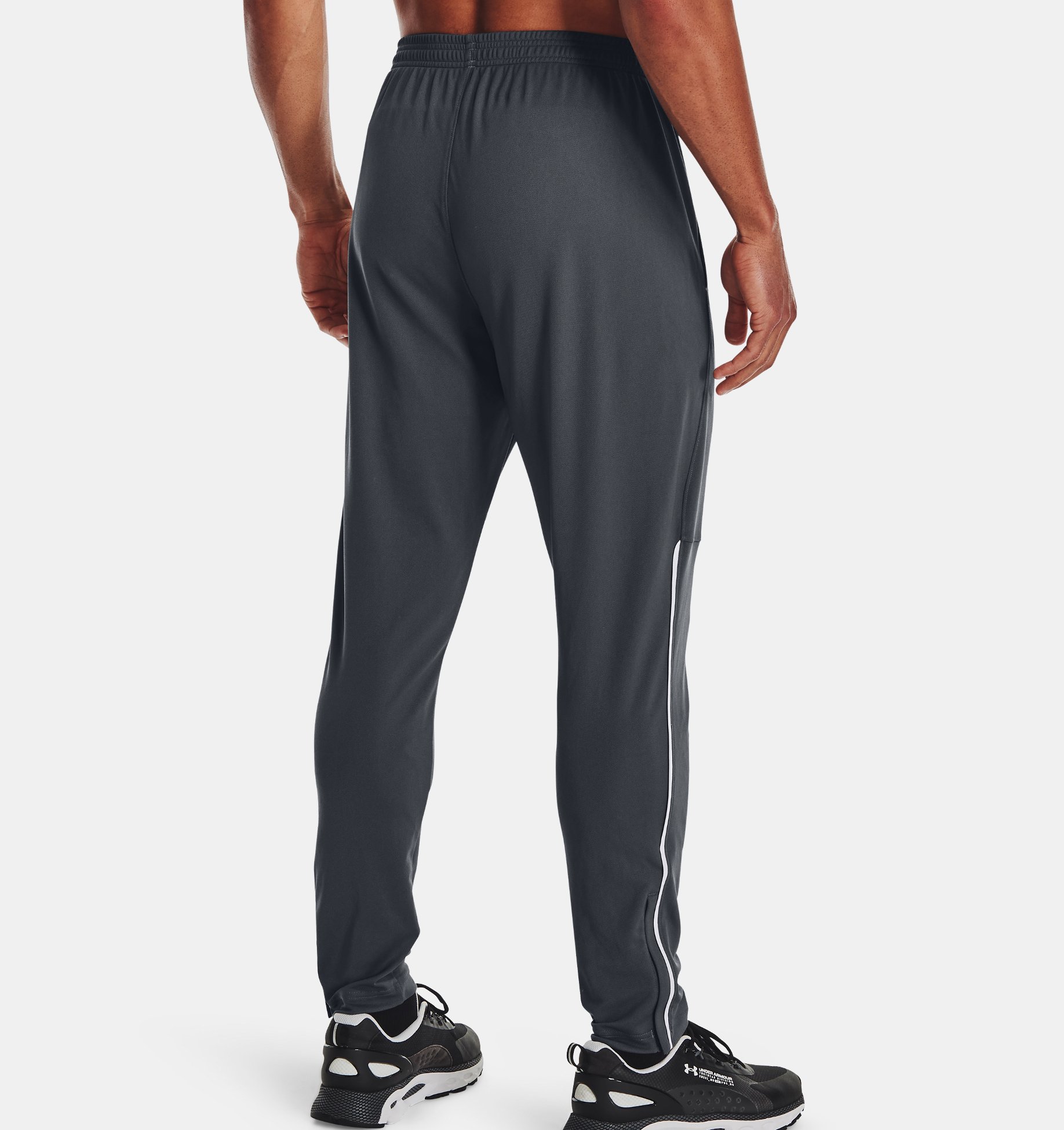 Black / Pitch Gray Under Armour UA MK1 Warmup Pantalon de sport élastique et respirant jogging confortable à poches ouvertes Homme M 